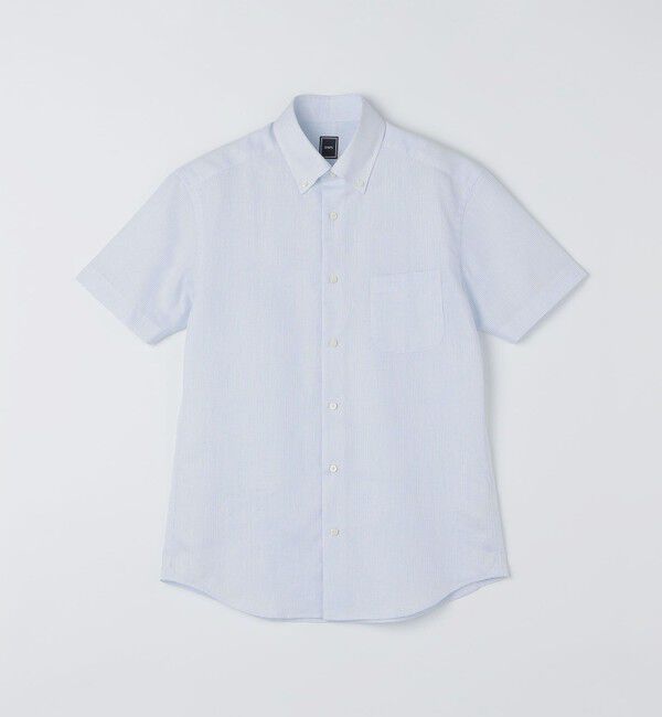 SHIPS「SHIPS:〈接触冷感〉ICE COTTON ワッフル ボタンダウン 半袖 シャツ」|シャツ・ブラウス|
