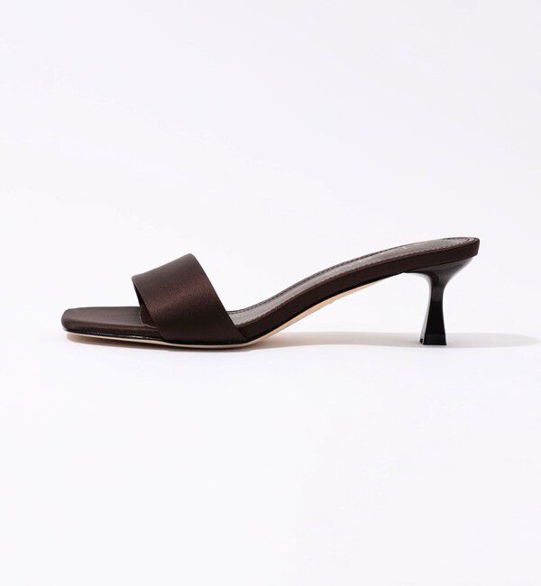 TOMORROWLAND GOODS「alagio SATIN MULE SARA ヒールサンダル」|サンダル|