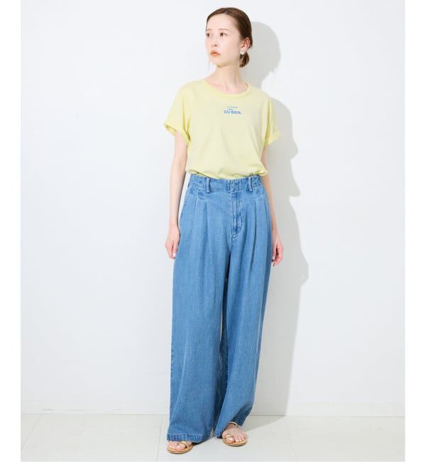 SLOBE IENA「《4サイズ展開/追加》LEDENIM TUCK TROUSERデニム」|デニム|