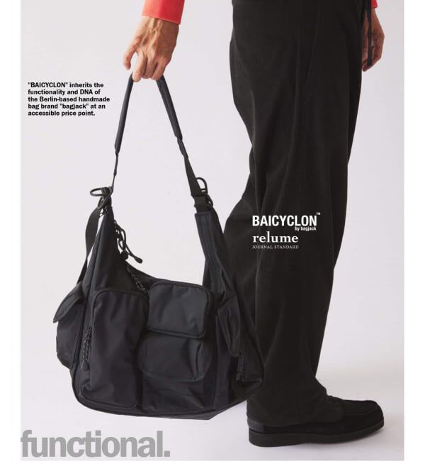 JOURNAL STANDARD relume「《予約》BAICYCLON by bagjack 別注 マルチポケット ショルダーバッグ」|ショルダー・メッセンジャー|ブラック