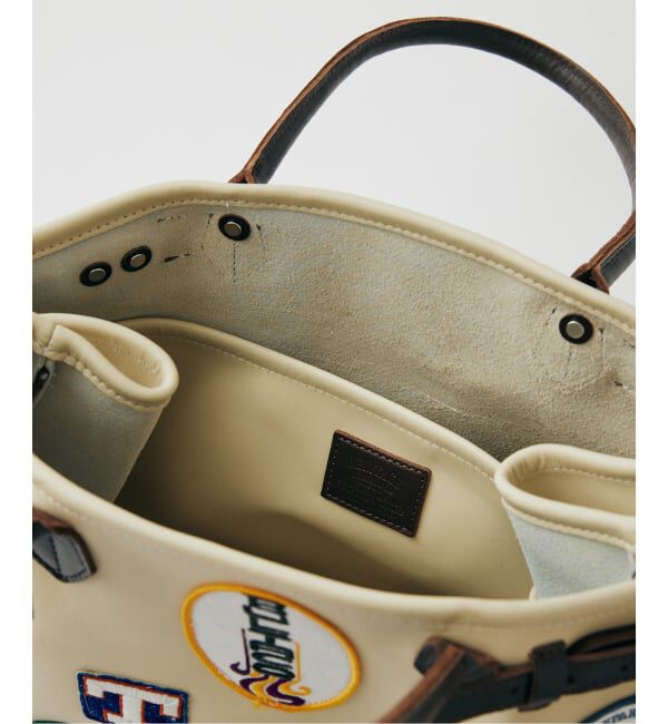 JOURNAL STANDARD「HERITAGE LEATHER / ヘリテージレザー 別注 レザー HL 40-アイボリー」|トートバッグ|