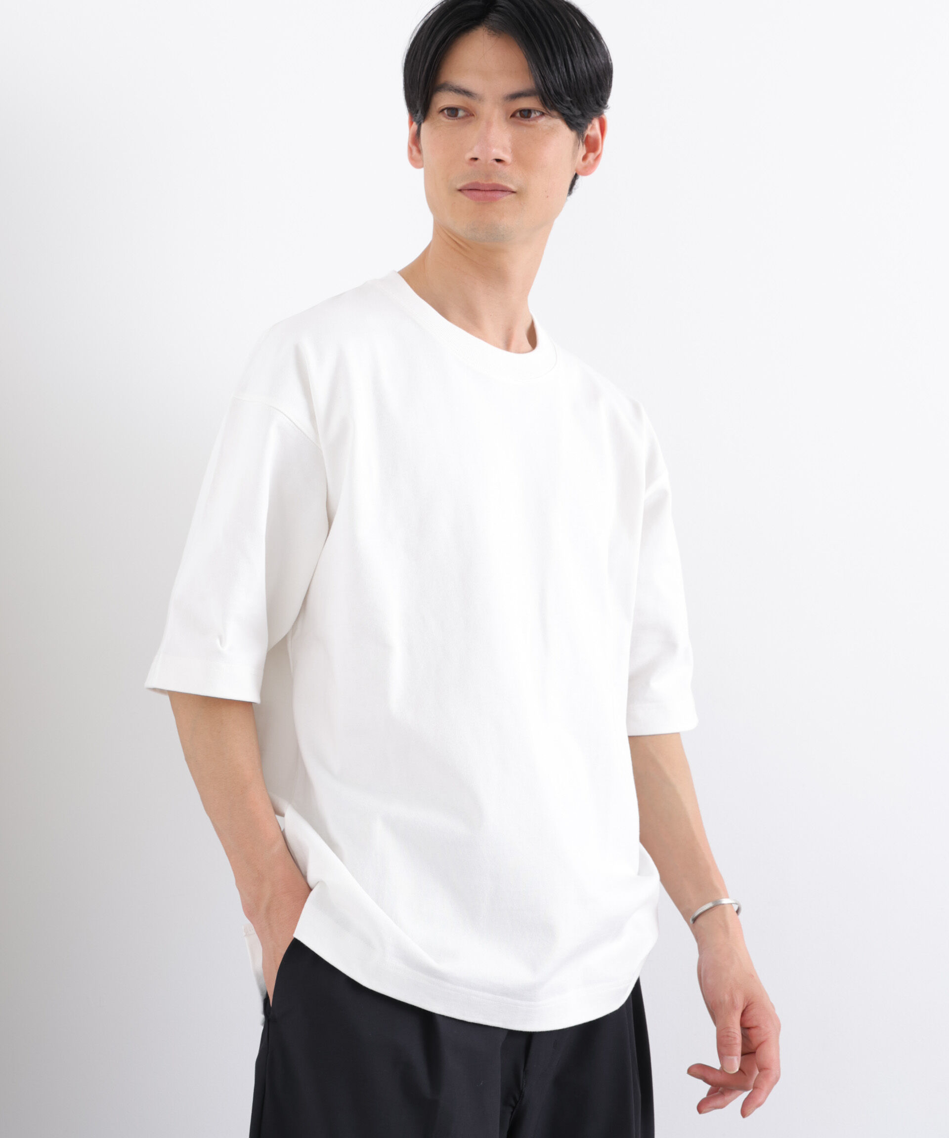 NANO universe「ヘビーウェイトTシャツ 半袖」|Tシャツ・カットソー|