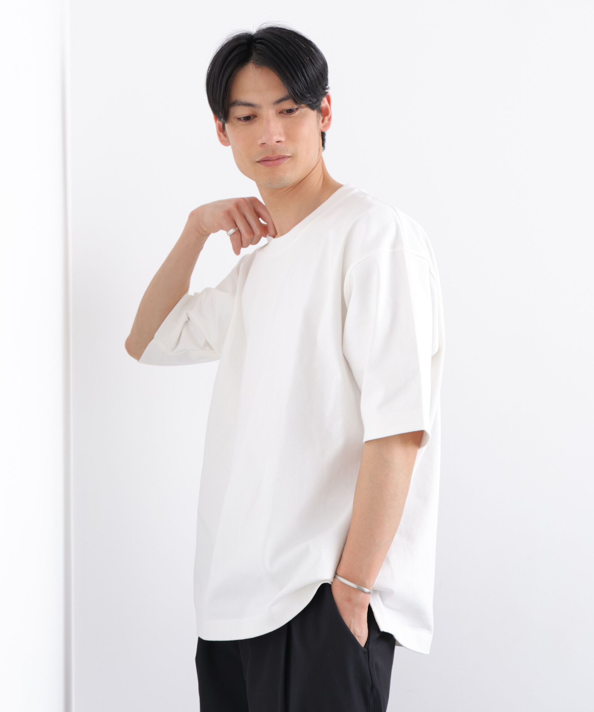 NANO universe「ヘビーウェイトTシャツ 半袖」|Tシャツ・カットソー|