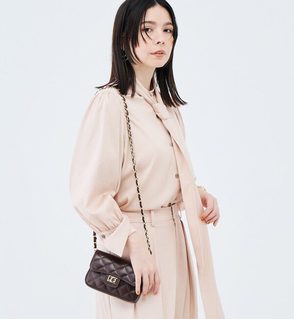 NOLLEY'S sophi「《セットアップ対応》ウォッシャブルバイオツイルボウタイブラウス」|シャツ・ブラウス|