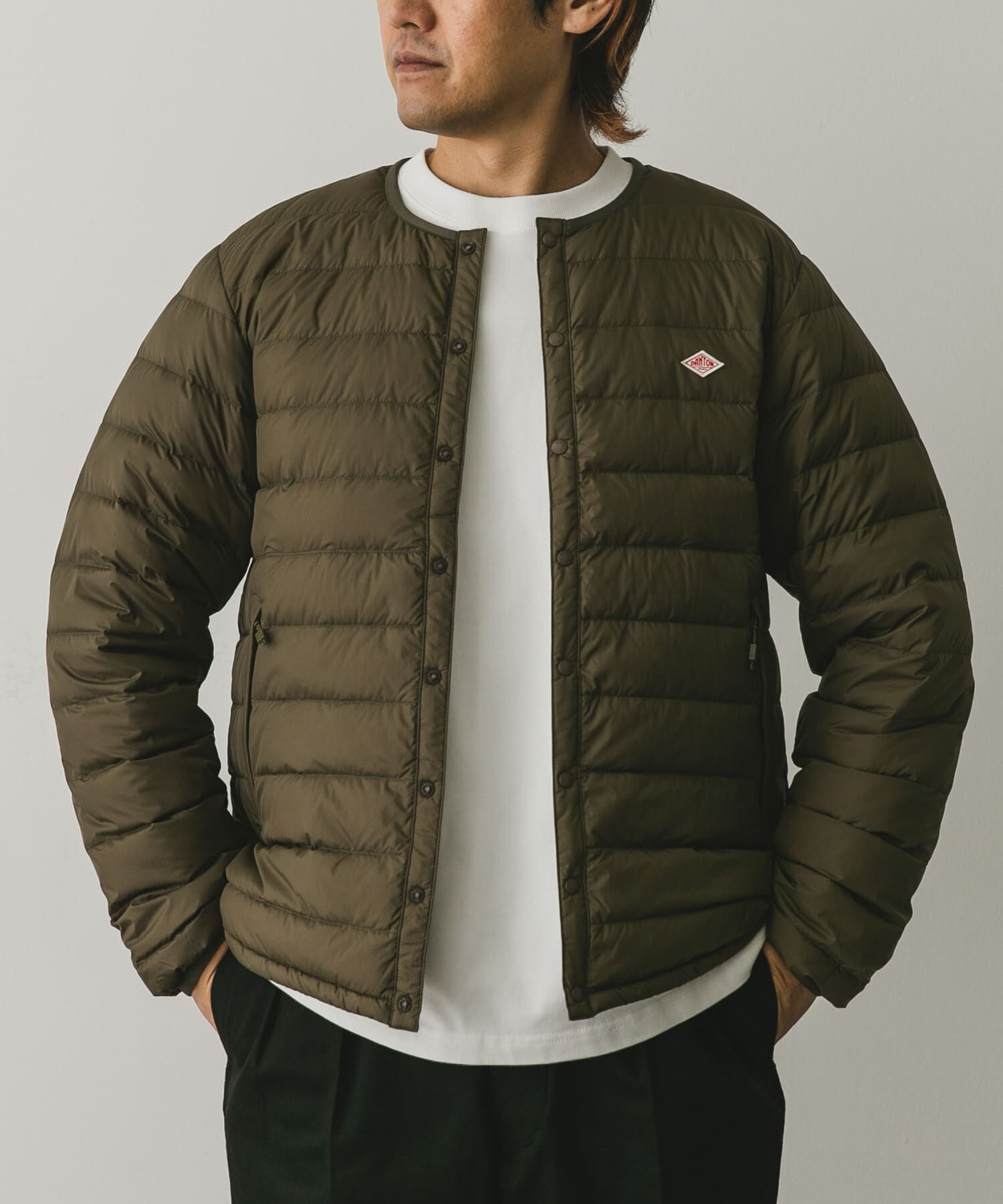 URBAN RESEARCH DOORS「DANTON　INNER DOWN CREWNECK JACKET」|ダウン|