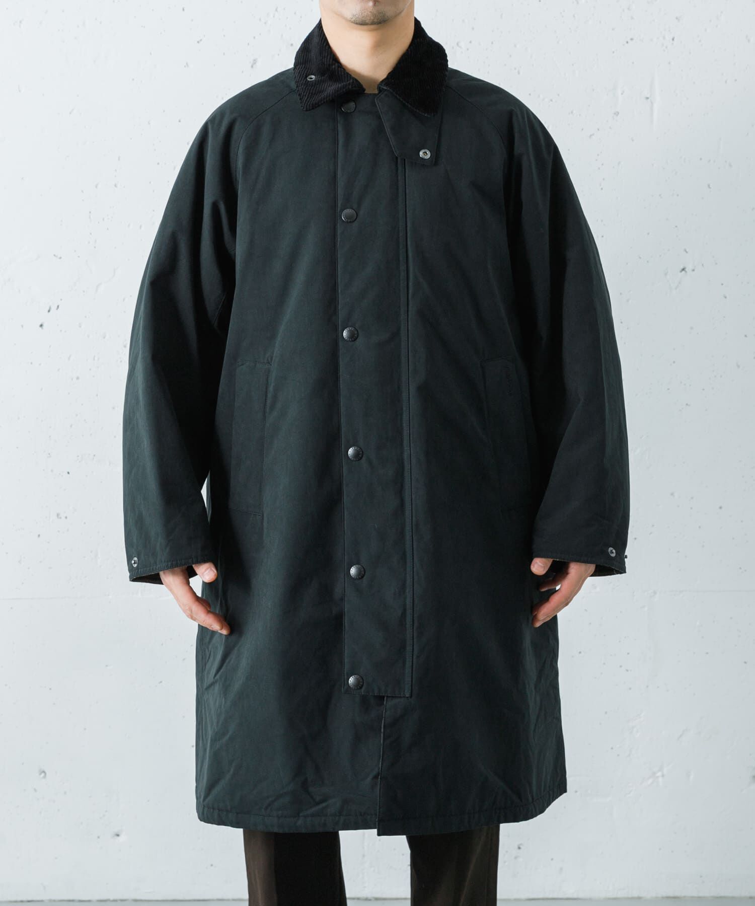 URBAN RESEARCH「Barbour　PADDED EXMOOR COAT」|ノーカラーコート|