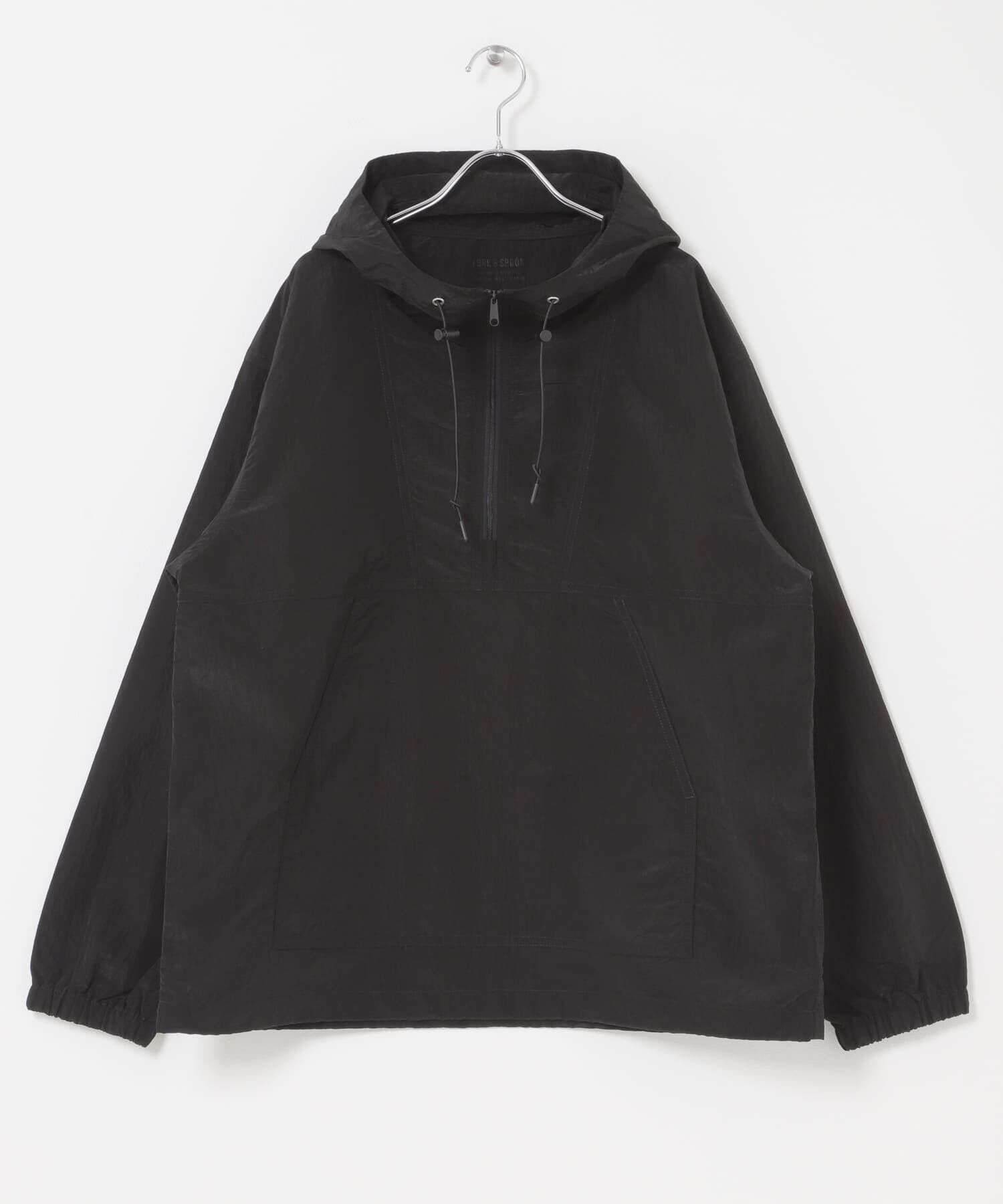 URBAN RESEARCH DOORS「FORK&SPOON　シアーアノラックパーカー」|パーカー|ブラック