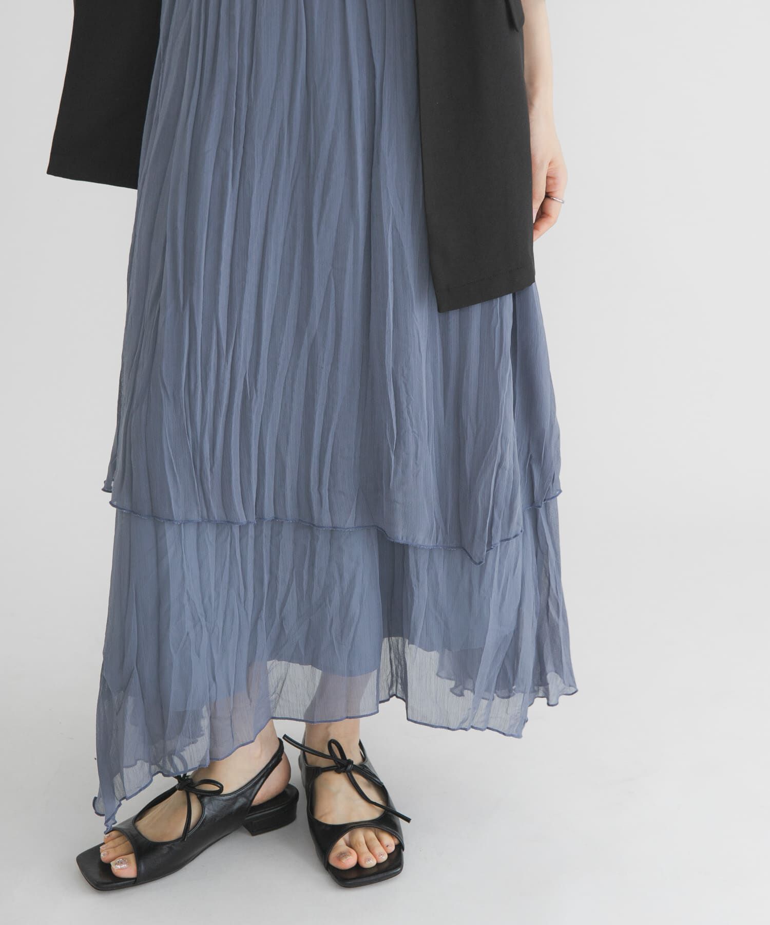  「ティアードシアースカート」|スカート|