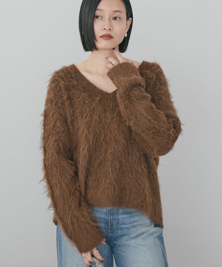 AMERICAN HOLIC「起毛シャギールーズニットプルオーバー」|ニット・セーター|