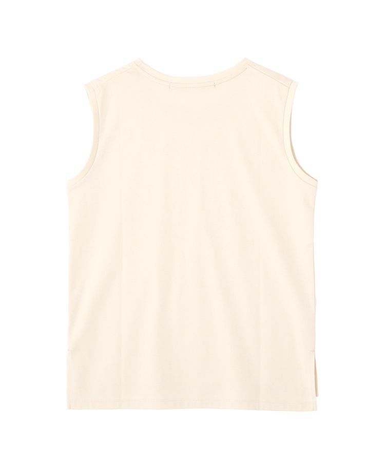 YECCA VECCA「コットンスムースノースリーブトップス」|Tシャツ・カットソー|