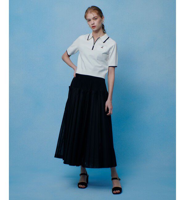 LOULOU WILLOUGHBY「【LOULOU WILLOUGHBY】CHERRY ビジューポロ」|ポロシャツ|
