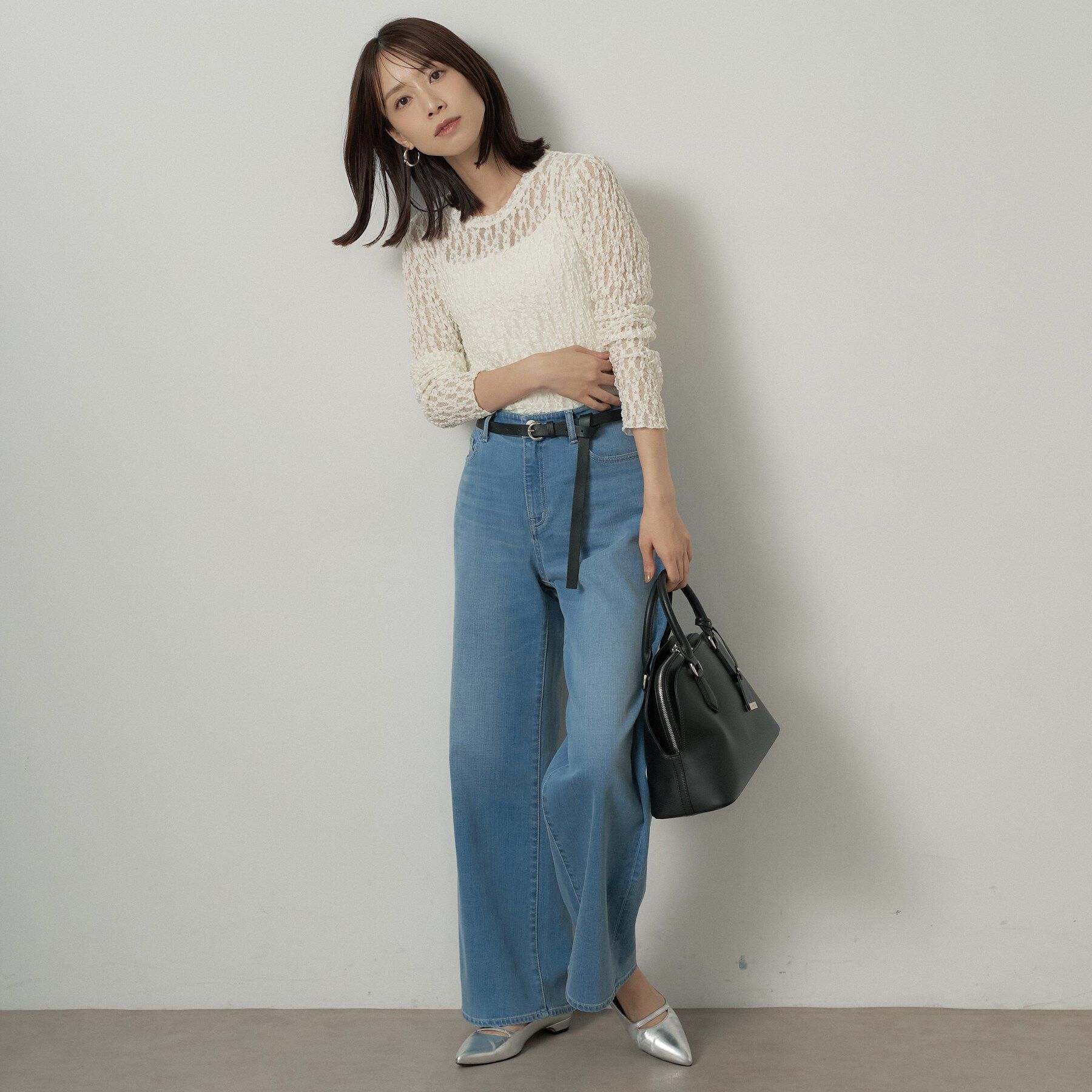 UNTITLED「【羽織りのインナーに】レースプルオーバー」|Tシャツ・カットソー|