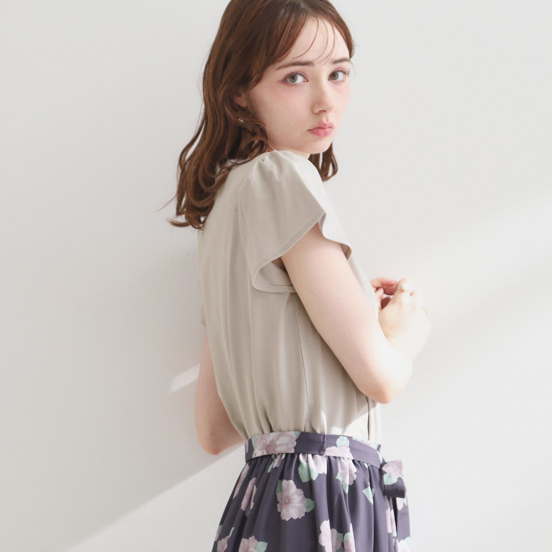 Couture broach「【接触冷感・UVカット・洗える】CATプリントTシャツ」|Tシャツ・カットソー|