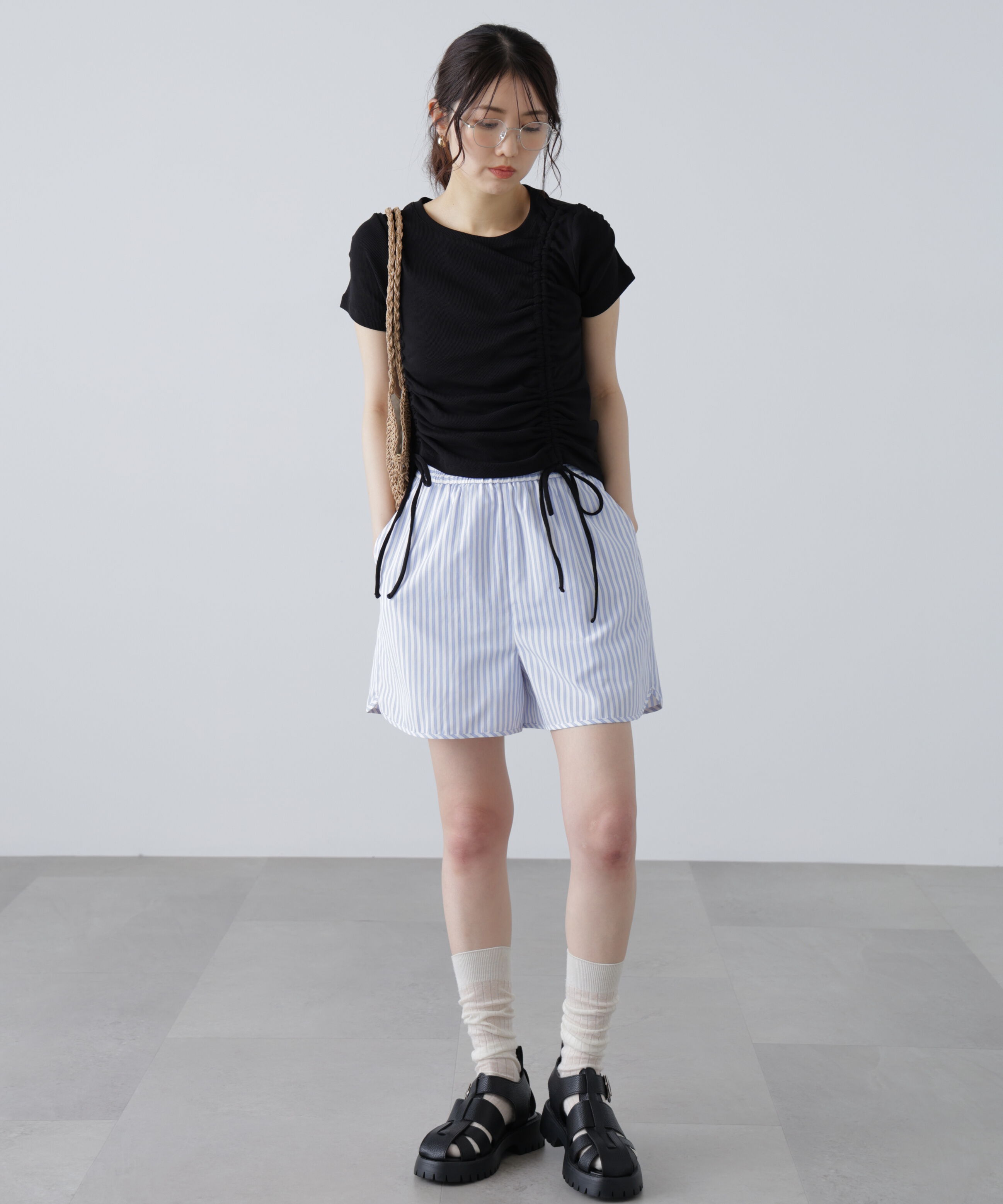  「アシメドロストリブカットソー」|Tシャツ・カットソー|