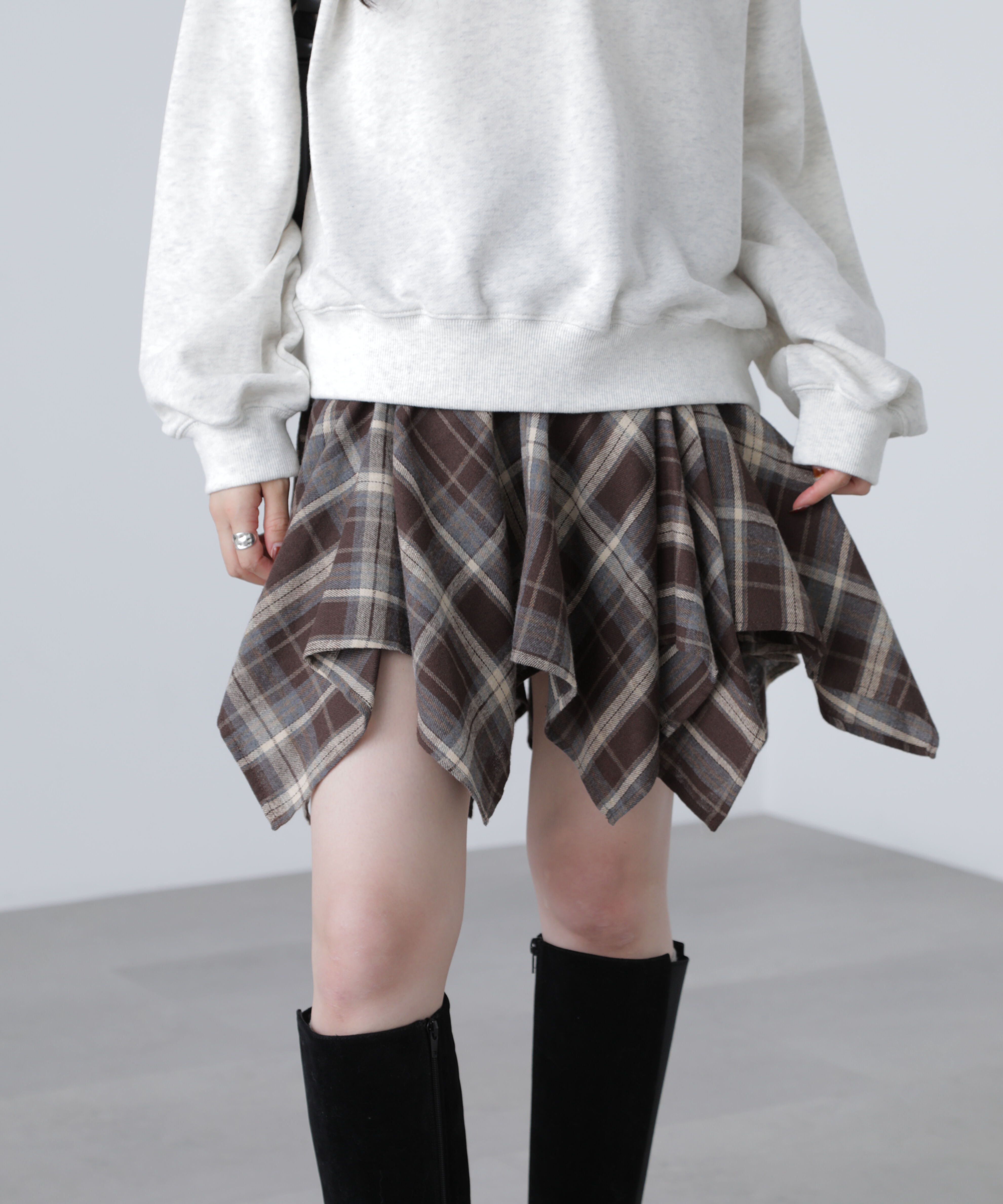  「イレヘムギャザーミニスカート」|スカート|