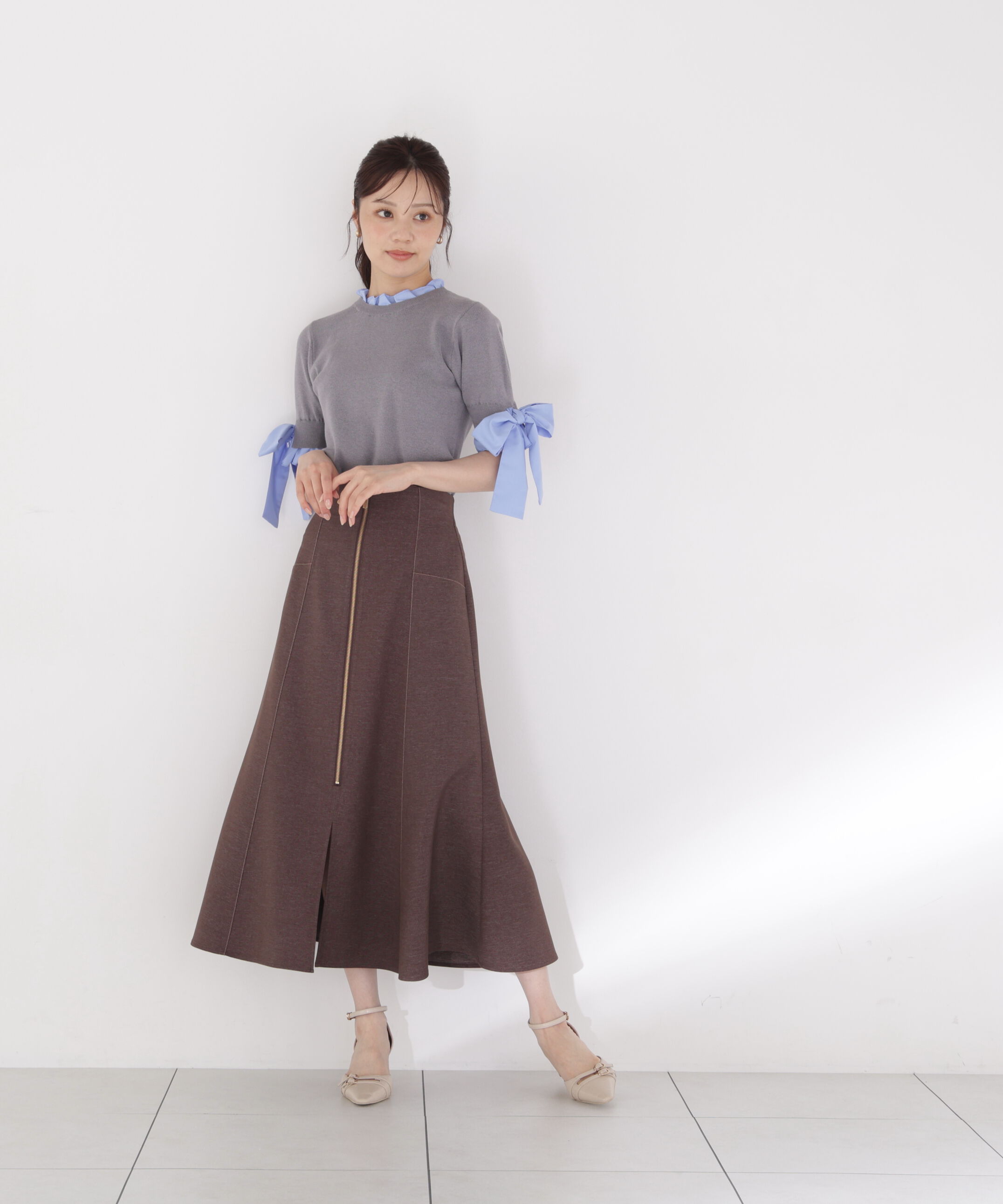 PROPORTION BODY DRESSING「リボンドッキングニット」|ニット・セーター|