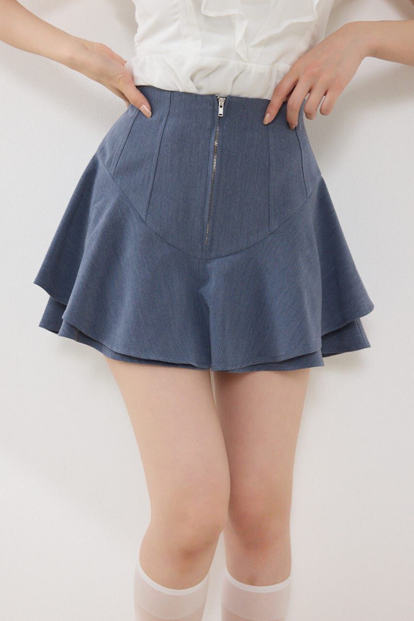 rienda「レイヤードヘムコルセットスコートショートパンツ」|その他|