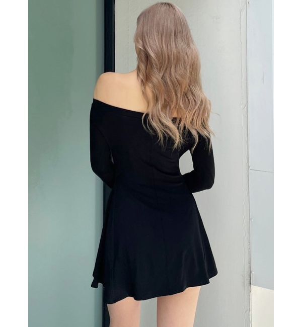 GYDA「オフショルフレアワンピース」|ワンピース|