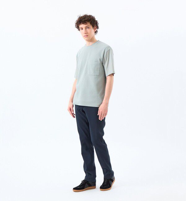 MACKINTOSH PHILOSOPHY「ニットコンビTシャツ ケーブルニット&times;ブロード」|Tシャツ・カットソー|