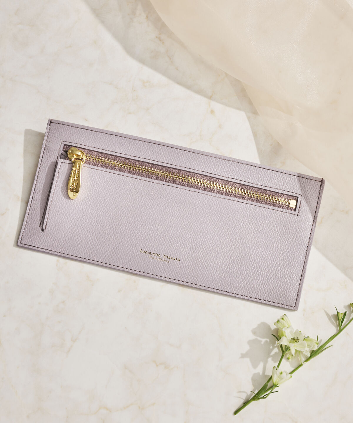 Samantha Thavasa Petit Choice「シンプル長財布」|財布|グレージュ