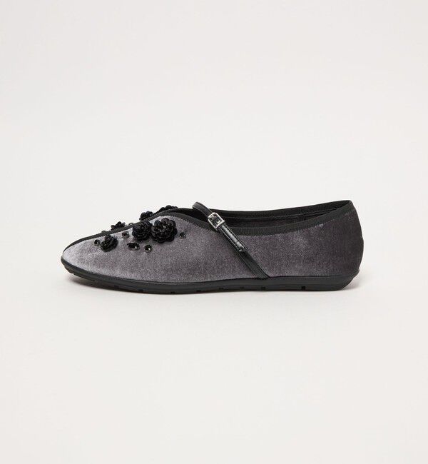 SY UNITED ARROWS「＜SY＞フラワービジューチャイナベルト フラット20&uarr;」|バレエシューズ|