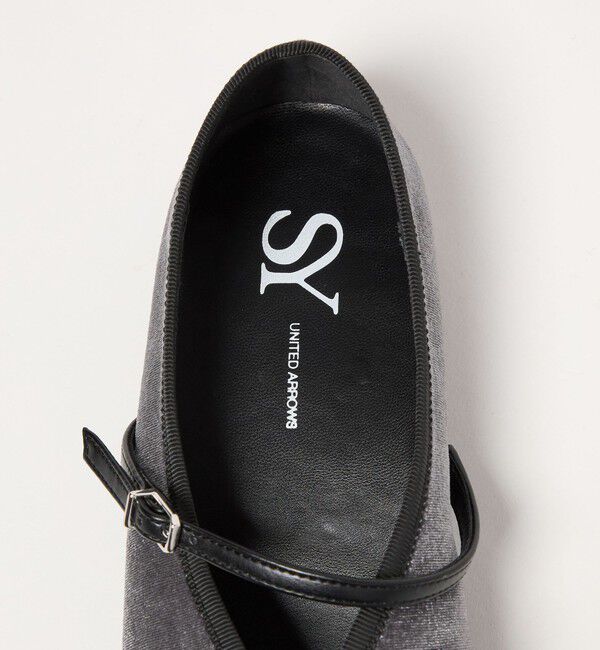 SY UNITED ARROWS「＜SY＞フラワービジューチャイナベルト フラット20&uarr;」|バレエシューズ|