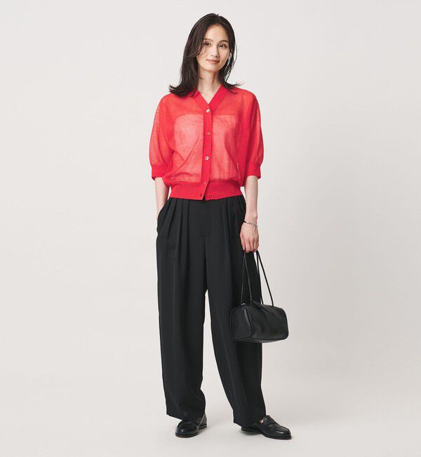 UNITED ARROWS「シアー Vネック カーディガン ‐ウォッシャブル‐」|カーディガン|
