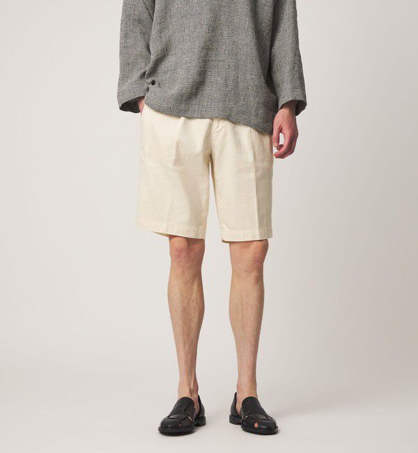 UNITED ARROWS「＜DEVORE＞ハーフギャザー チノ ショーツ」|その他|OFF WHITE