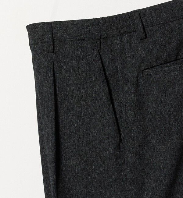 UNITED ARROWS「DotAir ドットエア サイドシャーリング 1プリーツ パンツ UA COZY ウォッシャブル ストレッチ 防しわ」|チノ|