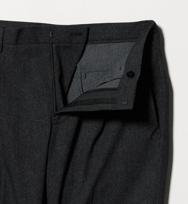 UNITED ARROWS「DotAir ドットエア サイドシャーリング 1プリーツ パンツ UA COZY ウォッシャブル ストレッチ 防しわ」|チノ|