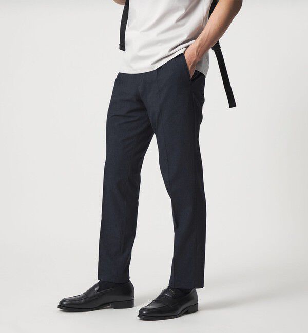 UNITED ARROWS「DotAir ドットエア サイドシャーリング 1プリーツ パンツ UA COZY ウォッシャブル ストレッチ 防しわ」|チノ|