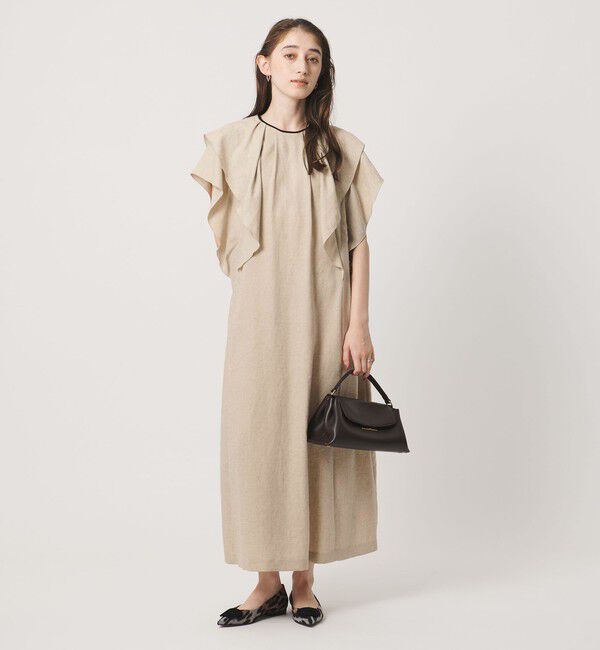 UNITED ARROWS「Spiree IAS フレア ワンピース ‐接触冷感 UVカット ウォッシャブル‐」|ワンピース|NATURAL