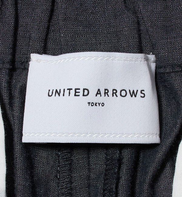 UNITED ARROWS「デニムライク タック ビッグ ワイドパンツ」|スラックス|