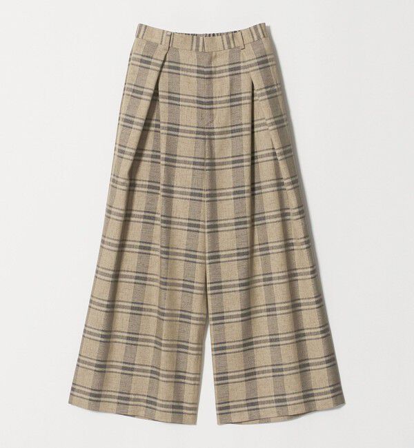 UNITED ARROWS「チェック イージー ワイドパンツ ‐ウォッシャブル‐」|その他|