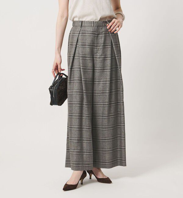 UNITED ARROWS「チェック イージー ワイドパンツ ‐ウォッシャブル‐」|その他|その他7