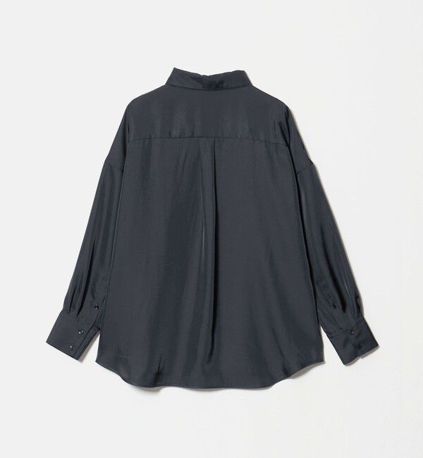 UNITED ARROWS「シルクライク オープンカラー シャツ ‐ウォッシャブル‐」|シャツ・ブラウス|