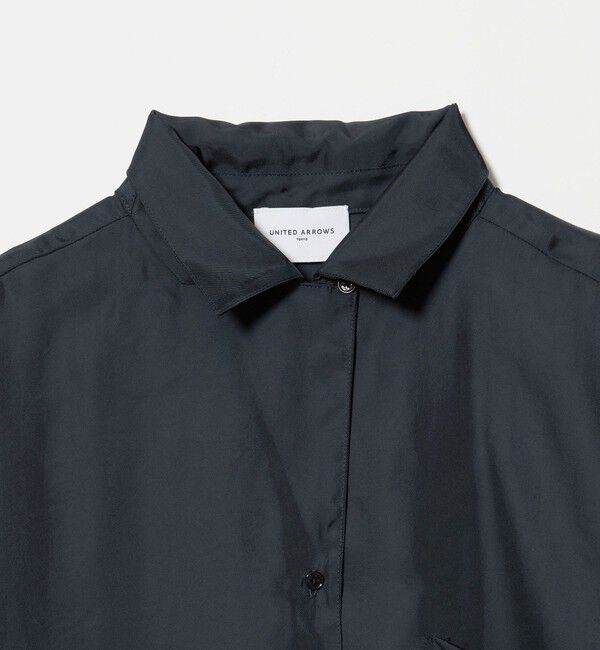 UNITED ARROWS「シルクライク オープンカラー シャツ ‐ウォッシャブル‐」|シャツ・ブラウス|