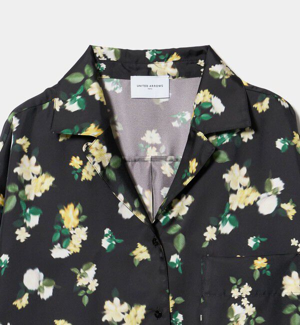 UNITED ARROWS「シルクライク オープンカラー シャツ ‐ウォッシャブル‐」|シャツ・ブラウス|