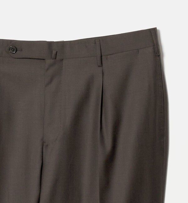 UNITED ARROWS「＜SOVEREIGN＞サージ 1プリーツ テーパード スラックス」|スラックス|