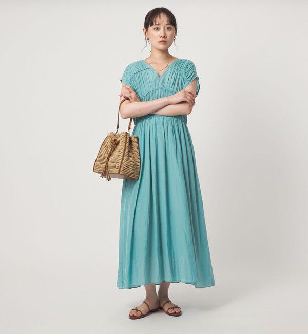 UNITED ARROWS green label relaxing「ティアード ギャザー ワンピース」|ワンピース|