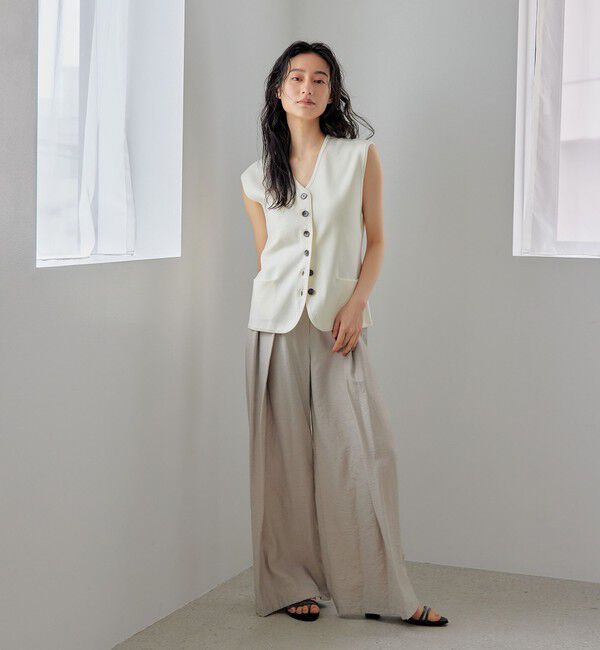 EMMEL REFINES「＜EMMEL REFINES＞EM HW ハイツイスト ニット ベスト」|ニット・セーター|
