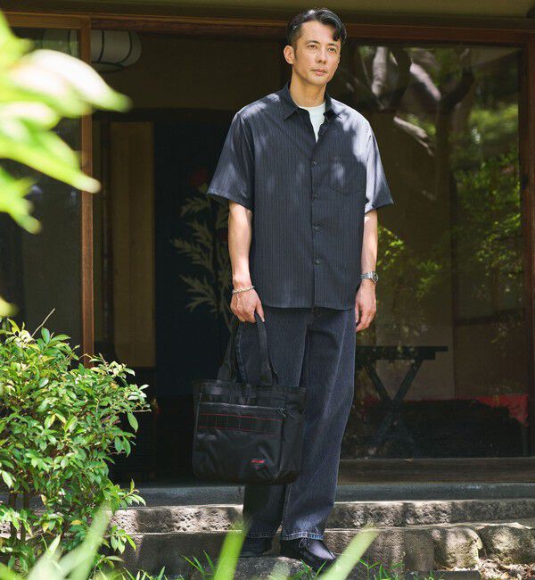 UNITED ARROWS green label relaxing「ウォッシャブルトロ パターン ジャスト ルーズ 半袖 シャツ -ウォッシャブル・ストレッチ-」|シャツ・ブラウス|