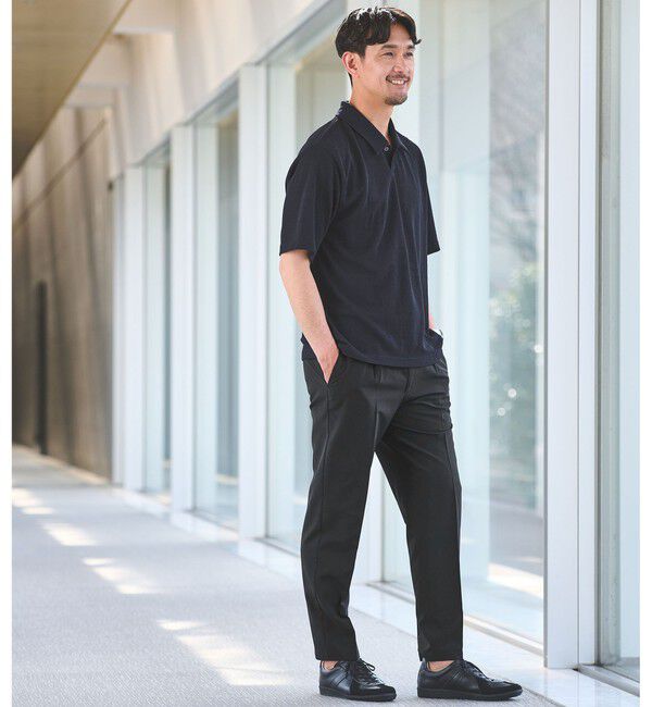 UNITED ARROWS green label relaxing「【WEB限定】JUST fit ピケ パイル 半袖 ポロシャツ -吸水速乾・UVカット-」|ポロシャツ|