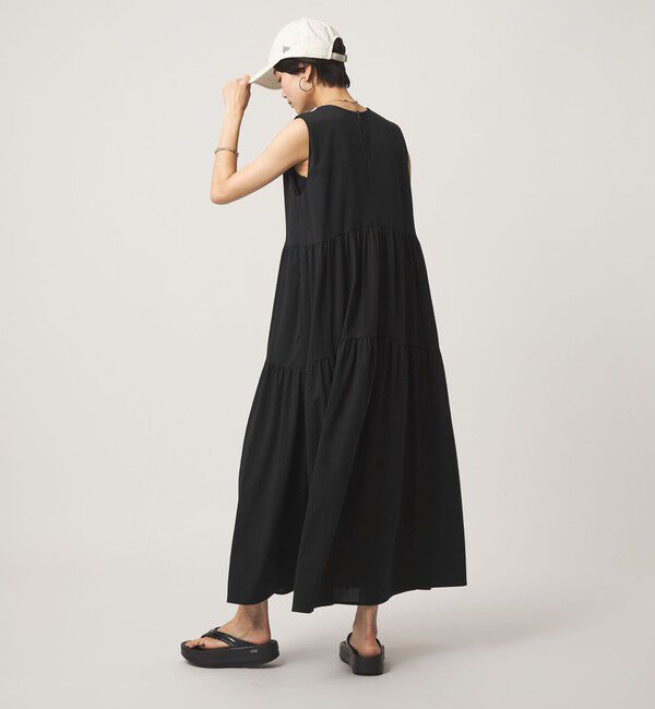 UNITED ARROWS green label relaxing「［size SHORTあり］カット ティアード ワンピース」|ワンピース|