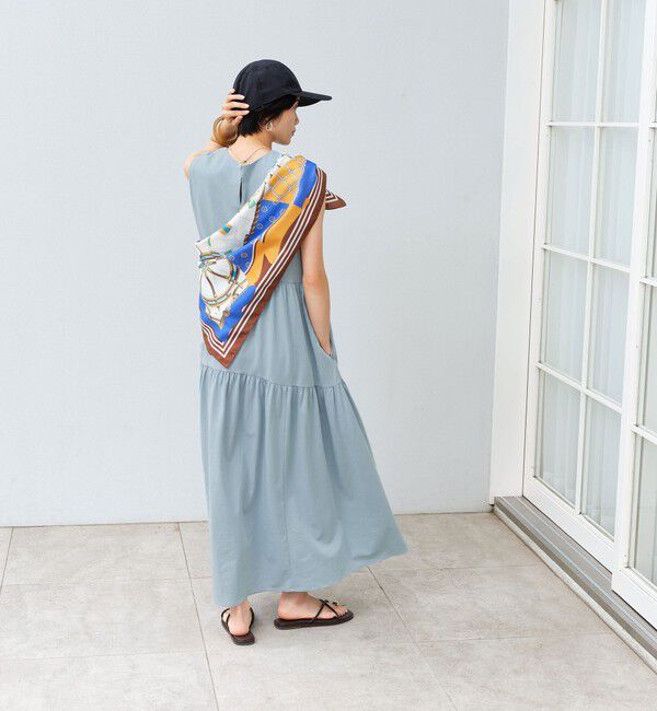 UNITED ARROWS green label relaxing「［size SHORTあり］カット ティアード ワンピース」|ワンピース|