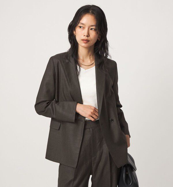 UNITED ARROWS green label relaxing「［size SHORTあり］トリアセ ライト ダブルジャケット  UVカット 通気性」|テーラードジャケット|