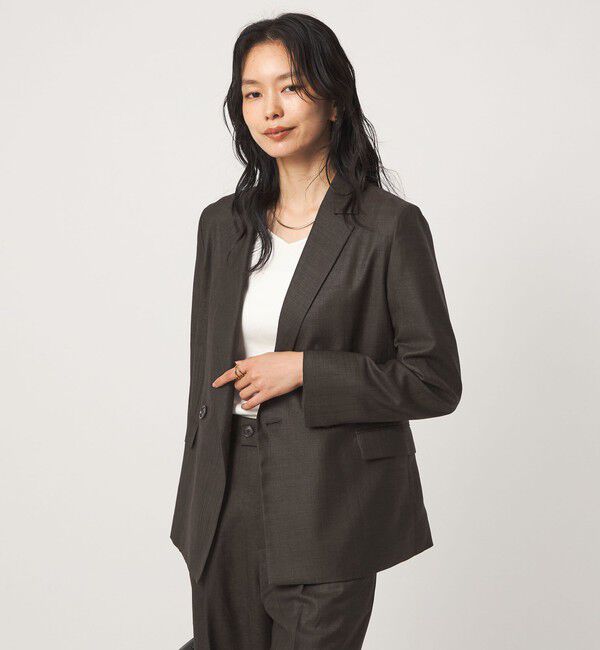 UNITED ARROWS green label relaxing「［size SHORTあり］トリアセ ライト ダブルジャケット  UVカット 通気性」|テーラードジャケット|