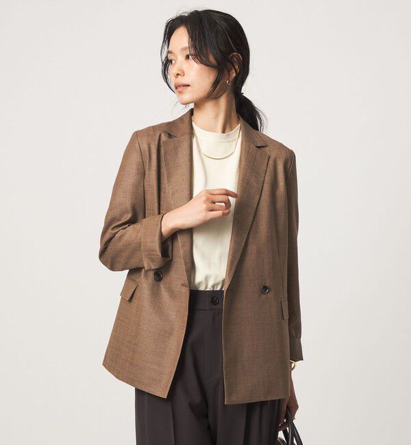 UNITED ARROWS green label relaxing「［size SHORTあり］トリアセ ライト ダブルジャケット  UVカット 通気性」|テーラードジャケット|MOCA