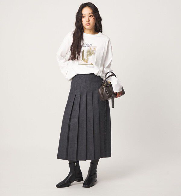 UNITED ARROWS green label relaxing「スクエア ストレッチ ショートブーツ 撥水」|ロングブーツ|