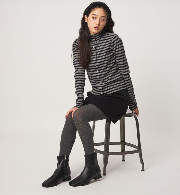 UNITED ARROWS green label relaxing「スクエア ストレッチ ショートブーツ 撥水」|ロングブーツ|